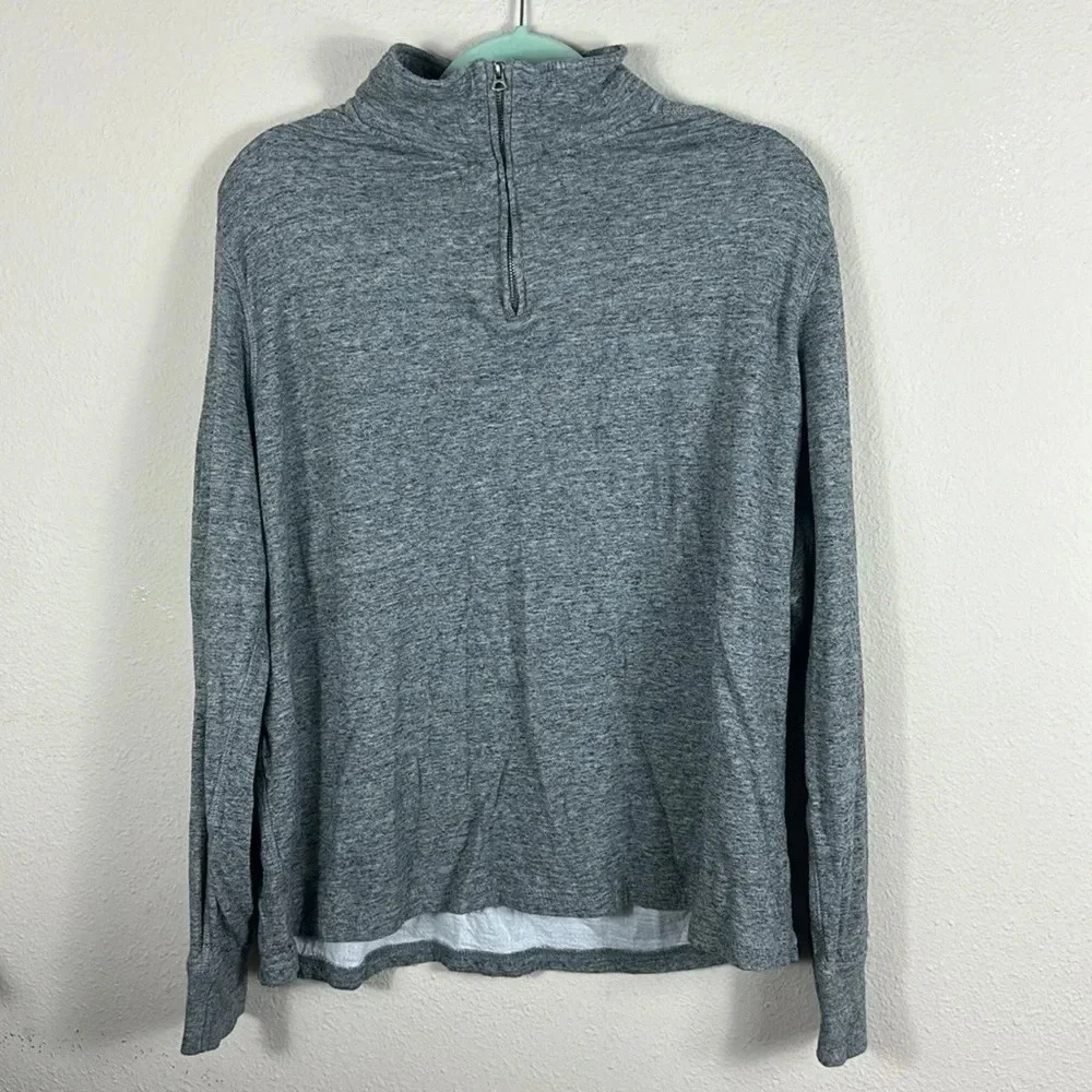 🎈4 LISTINGS FOR $20 J. Crew 100% cotton grey pullover sweater mock neck XL